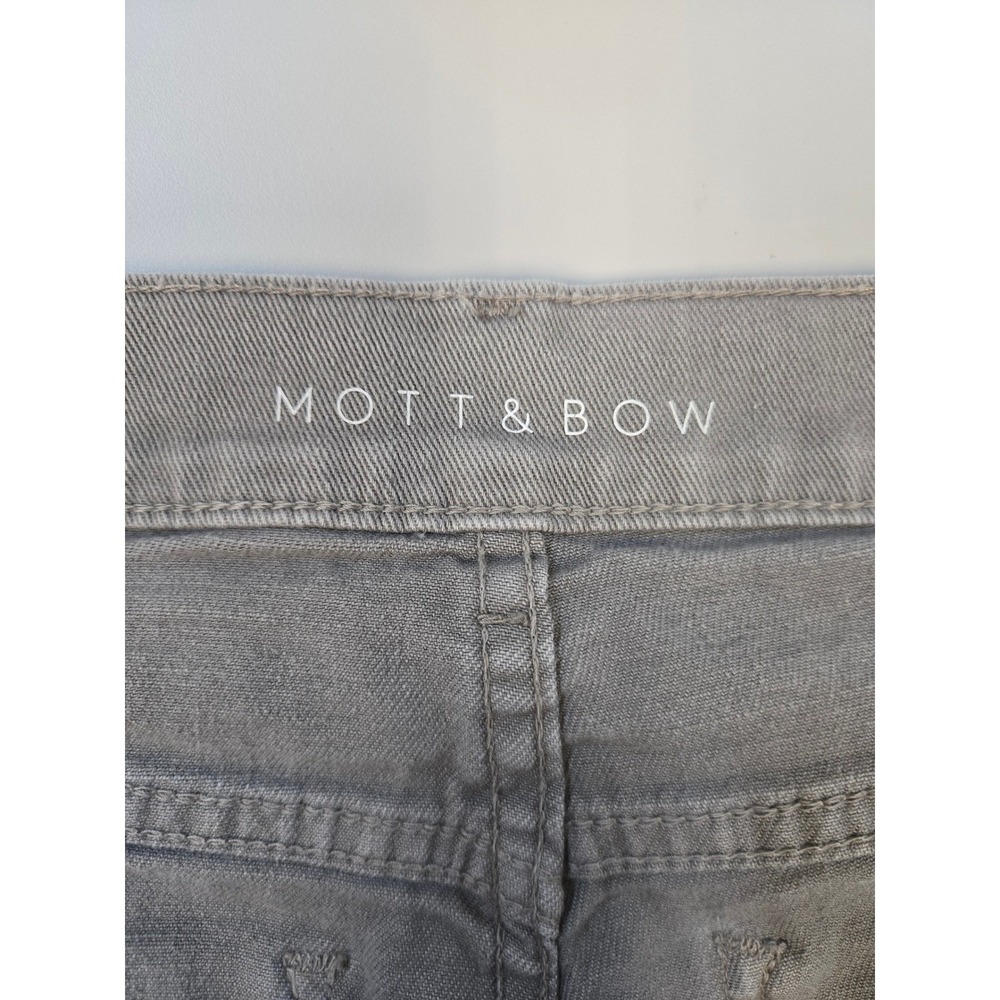 Mott & Bow Mercer Slim Fit Jeans Mens 30x32 Light Grey Stretch Denim Pants - Picture 3 of 16